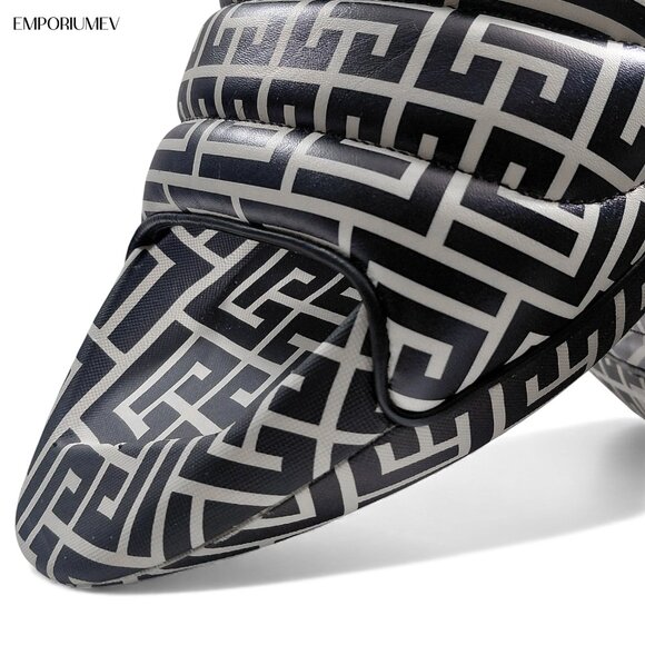 Balmain B IT Original Leather Quilted Monogram Men Slides -Size US 11- main image 10